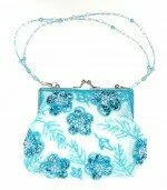 Classic Creased Satin Evening Bags (blue) 003663 - Wholesale Handbags